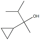 2-cyclopropyl-3-methyl-butan-2-ol Struktur