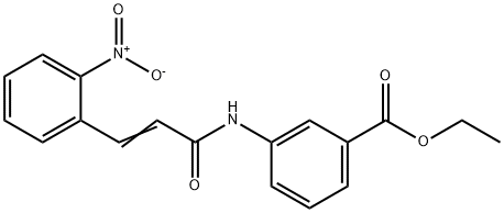 ethyl 3-{[(2E)-3-(2-nitrophenyl)prop-2-enoyl]amino}benzoate Struktur