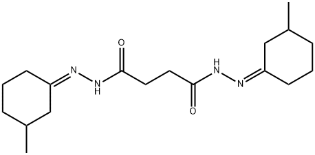 N,N'-bis[(Z)-(3-methylcyclohexylidene)amino]butanediamide Struktur