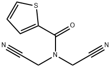 N,N-bis(cyanomethyl)thiophene-2-carboxamide Struktur