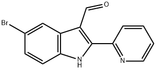 5-bromo-2-(pyridin-2-yl)-1H-indole-3-carbaldehyde Struktur