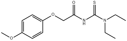 N-[(diethylamino)carbonothioyl]-2-(4-methoxyphenoxy)acetamide Struktur