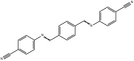 4,4'-[1,4-phenylenebis(methylylidenenitrilo)]dibenzonitrile Struktur