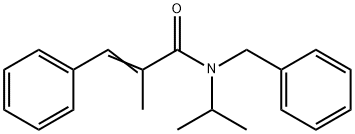 (Z)-N-benzyl-2-methyl-3-phenyl-N-propan-2-ylprop-2-enamide Struktur