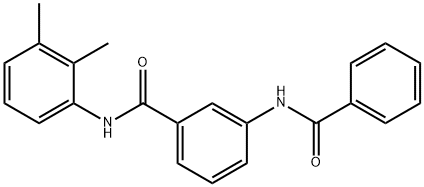 N-(2,3-dimethylphenyl)-3-[(phenylcarbonyl)amino]benzamide Struktur