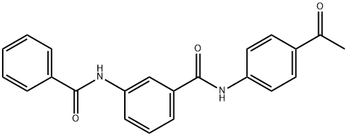 N-(4-acetylphenyl)-3-benzamidobenzamide Struktur