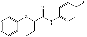 N-(5-chloropyridin-2-yl)-2-phenoxybutanamide Struktur