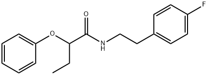 N-[2-(4-fluorophenyl)ethyl]-2-phenoxybutanamide Struktur