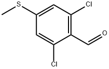 2,6-Dichloro-4-(methylthio)benzaldehyde Struktur