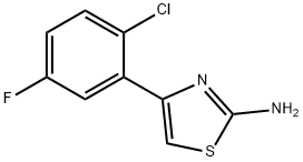 2-Thiazolamine, 4-(2-chloro-5-fluorophenyl)- Struktur