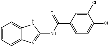 N-(1H-benzimidazol-2-yl)-3,4-dichlorobenzamide Struktur