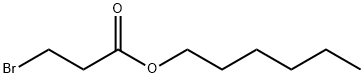 Propanoic acid, 3-bromo-, hexylester Struktur