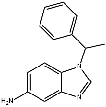 1-(1-Phenyl-ethyl)-1H-benzoimidazol-5-ylamine Struktur