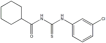 N-{[(3-chlorophenyl)amino]carbonothioyl}cyclohexanecarboxamide Struktur