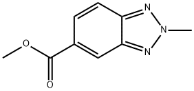 2-Methyl-2H-benzotriazole-5-carboxylic acid methyl ester Struktur