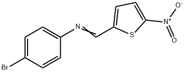 (4-bromophenyl)[(5-nitro-2-thienyl)methylene]amine Struktur