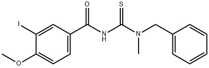 N-{[benzyl(methyl)amino]carbonothioyl}-3-iodo-4-methoxybenzamide Struktur