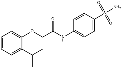 2-(2-propan-2-ylphenoxy)-N-(4-sulfamoylphenyl)acetamide Struktur