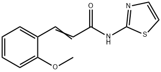 3-(2-methoxyphenyl)-N-1,3-thiazol-2-ylacrylamide Struktur