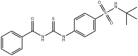 N-[({4-[(tert-butylamino)sulfonyl]phenyl}amino)carbonothioyl]benzamide Struktur