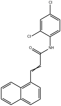 N-(2,4-dichlorophenyl)-3-(1-naphthyl)acrylamide Struktur