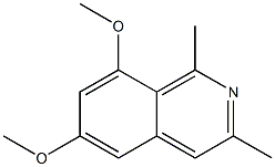 Isoquinoline, 6,8-dimethoxy-1,3-dimethyl- Struktur