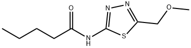 N-[5-(methoxymethyl)-1,3,4-thiadiazol-2-yl]pentanamide Struktur