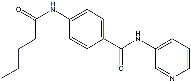 4-(pentanoylamino)-N-pyridin-3-ylbenzamide Struktur