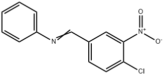 N-(4-chloro-3-nitrobenzylidene)aniline Struktur