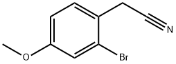 2-Bromo-4-methoxyphenylacetonitrile Struktur