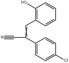 2-(4-Chloro-phenyl)-3-(2-hydroxy-phenyl)-acrylonitrile Struktur