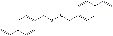 Disulfide, bis[(4-ethenylphenyl)methyl] Struktur