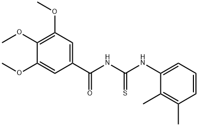 N-{[(2,3-dimethylphenyl)amino]carbonothioyl}-3,4,5-trimethoxybenzamide Struktur