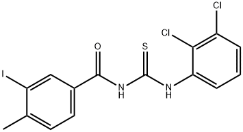 N-{[(2,3-dichlorophenyl)amino]carbonothioyl}-3-iodo-4-methylbenzamide Struktur