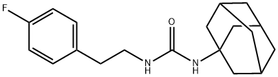 1-[2-(4-fluorophenyl)ethyl]-3-[(3s,5s,7s)-tricyclo[3.3.1.1~3,7~]dec-1-yl]urea Struktur