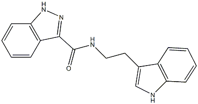 N-[2-(1H-indol-3-yl)ethyl]-1H-indazole-3-carboxamide Struktur