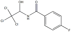 Benzamide, 4-fluoro-N-(2,2,2-trichloro-1-hydroxyethyl)- Struktur