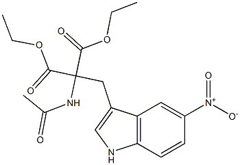 Propanedioic acid,2-(acetylamino)-2-[(5-nitro-1H-indol-3-yl)methyl]-, 1,3-diethyl ester