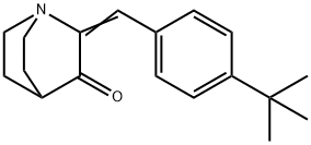 2-(4-tert-Butyl-benzylidene)-1-aza-bicyclo[2.2.2]octan-3-one Struktur