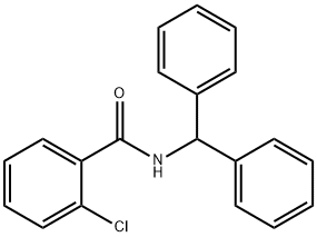 2-chloro-N-(diphenylmethyl)benzamide Struktur