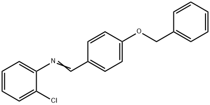 N-[4-(benzyloxy)benzylidene]-2-chloroaniline Struktur