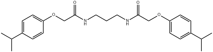 N,N'-1,3-propanediylbis[2-(4-isopropylphenoxy)acetamide] Struktur