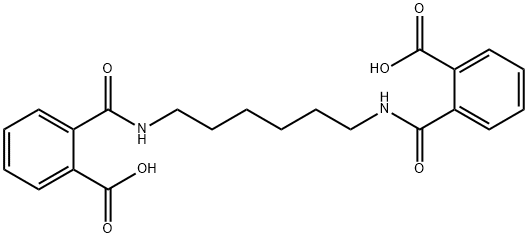 Benzoic acid, 2,2'-[1,6-hexanediylbis(iminocarbonyl)]bis- Struktur