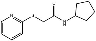 N-cyclopentyl-2-pyridin-2-ylsulfanylacetamide Struktur