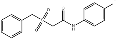 2-(benzylsulfonyl)-N-(4-fluorophenyl)acetamide Struktur