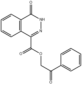 2-oxo-2-phenylethyl 4-oxo-3,4-dihydrophthalazine-1-carboxylate Struktur