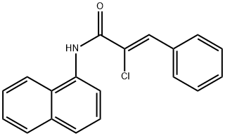 2-chloro-N-1-naphthyl-3-phenylacrylamide Struktur