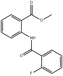 methyl 2-{[(2-fluorophenyl)carbonyl]amino}benzoate Struktur