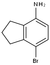 7-BROMO-2,3-DIHYDRO-1H-INDEN-4-AMINE Struktur