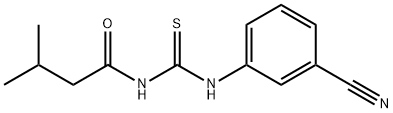 N-{[(3-cyanophenyl)amino]carbonothioyl}-3-methylbutanamide Struktur